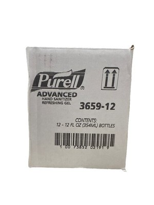 PURELL 3659 Hand Sanitizer Refreshing Gel, 12 Oz Bottle With Pump (12 Pack)