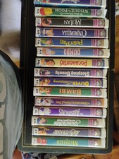Lot of 15 Walt Disney s Masterpiece Collection Black Diamond VHS Tapes