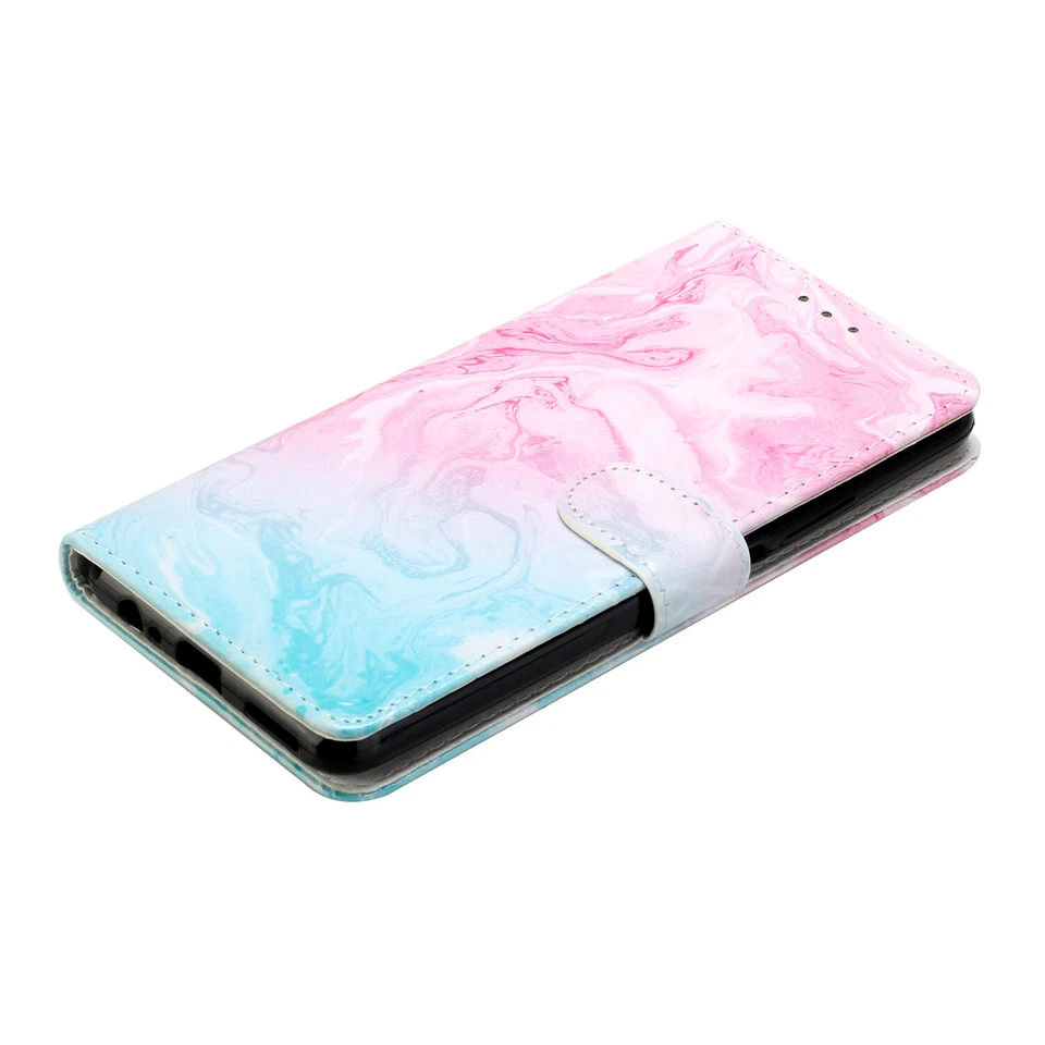 For iPhone 12 11 Pro Max 7 6 13 14 8 Patterned PU Leather Flip Wallet Case Cover - Image 3 of 4