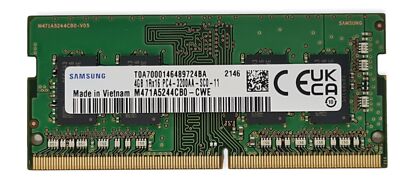 Samsung 4GB DDR4 SO DIMM 3200 MHz CL22 (M471A5244) RAM Speicher