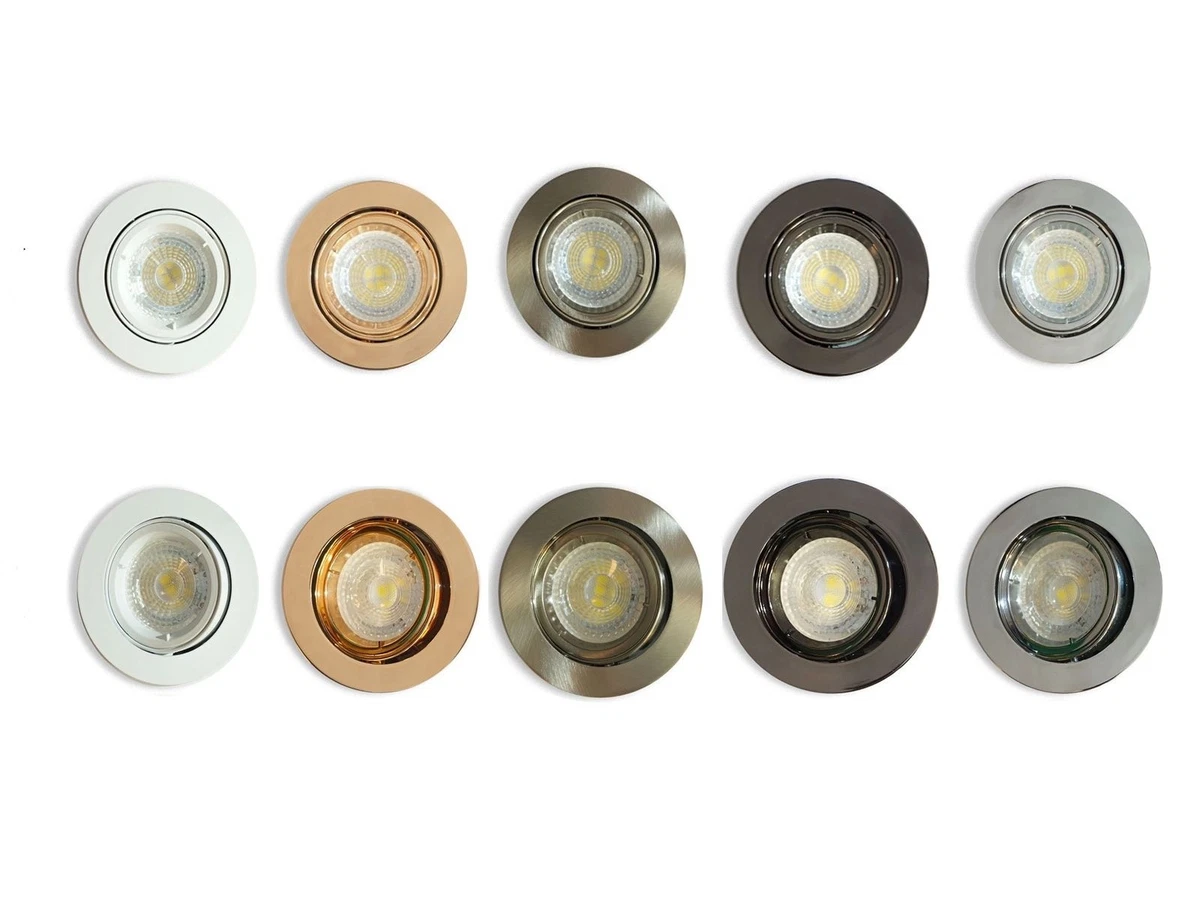Recessed Ceiling Light Fitting GU10 LED Downlight Twist Lock Dimmable Spotlight