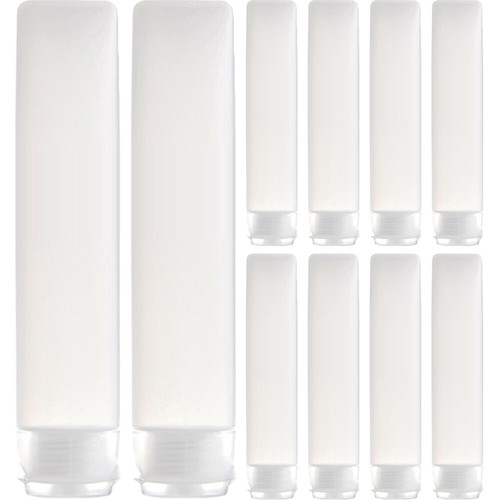 10 Pcs Bottled Empty Lotion Tubes Travel Refillable Liquid Toiletries