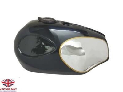 BSA A65 SPITFIRE, FIREBIRD CHROM & Schwarz lackiertes TANK 1960 |Fit For