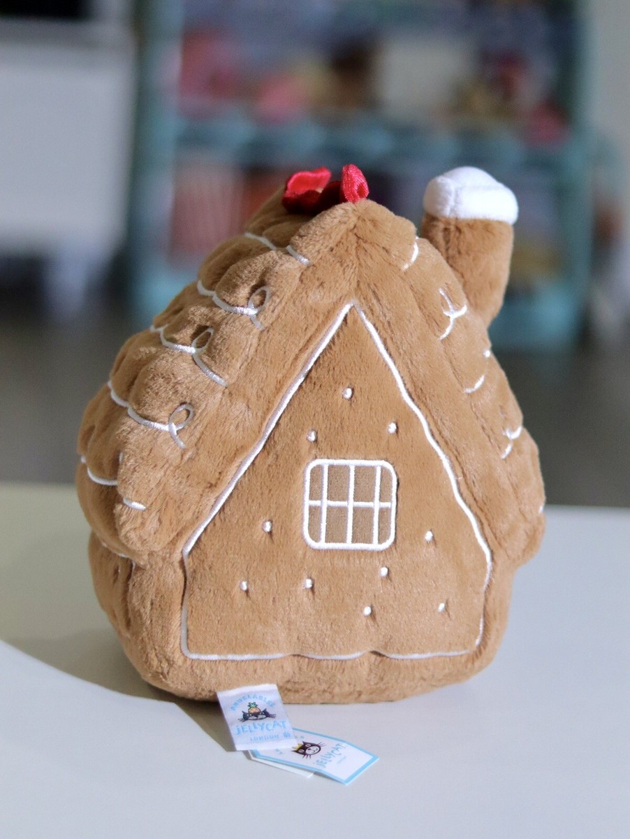 Jellycat AMUSEABLE GINGERBREAD HOUSE New With Tags 2024 Christmas