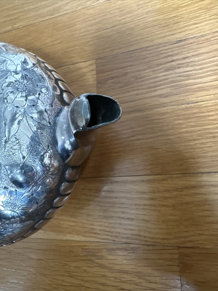 Tetera de plata hecha a mano Foto 4 de 4