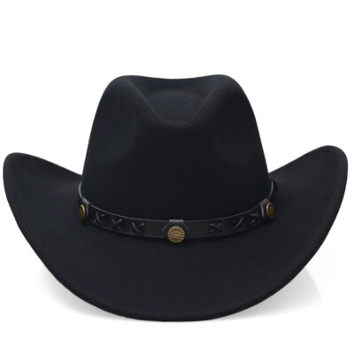 100% Wool Men Women Cowboy Hat Fedora Hat Cattleman Western  display picture 1