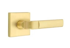 EMTEK Concealed Fastener Square Rosette Passage Set - C5110ASTUS4 - Satin Brass