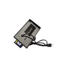 Cyclone Booster Fan Plus w/ Built In Thermostat Flush Mount Easy Install Black