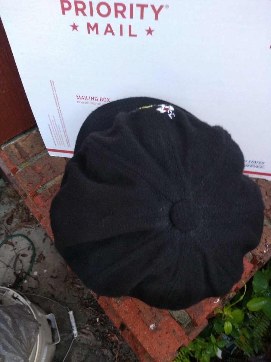 Vintage 90\'s Warner Bros. Sylvester & Tweety ACME High Blk Wool Newsboy Cap Sz M Warner Bros Studio ACME Sylvester Tweety delivery newspaper  main image 2