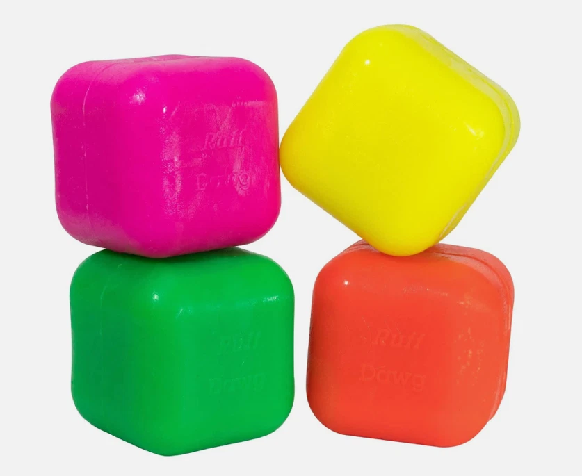 RuffDawg Cube - Fetch Toy (Assorted Colors). Made in The USA - Floats - NEW - Image 3 of 4