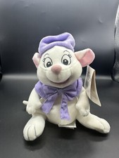 Vintage Disney Store Mini Bean Bag Plush beanie BIANCA RESCUERS MOUSE NWTs
