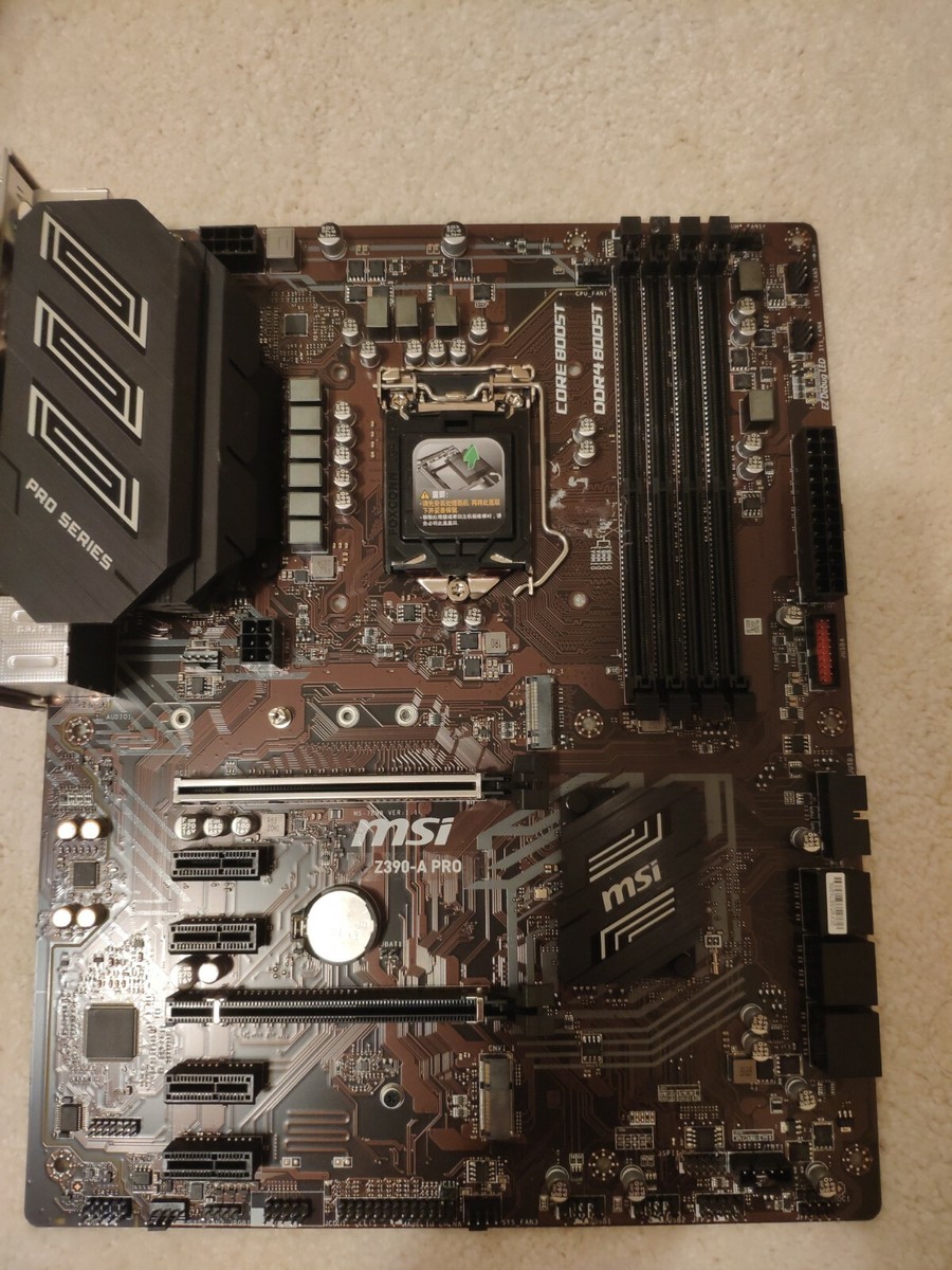 MSI Z390-A PRO DDR4 Gaming Motherboard with i5-9600KF CPU | eBay MSI Z390-A PRO DDR4 Gaming Motherboard with i5-9600KF CPU | eBay