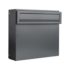 Rear Access Outside Letterbox for Gates & Fences Anthracite Grey LAD-050