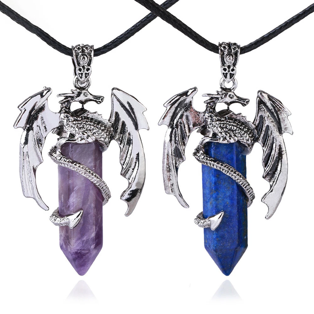 Dragon stone pendant sale
