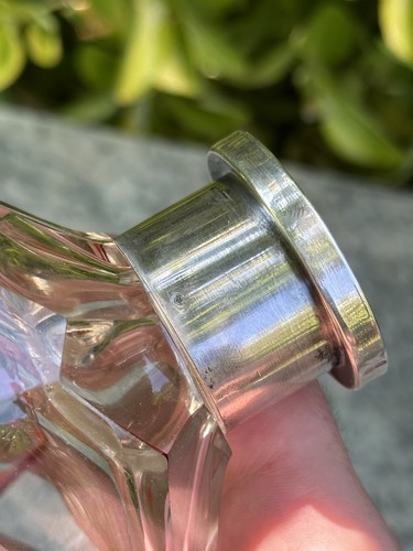 Carafe Art Deco & Crystal & Silver - Picture 12 of 19