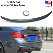 Carbon Fiber Style Rear Spoiler Trunk Lid For BMW 4 Series F36 Gran Coupe 2012+