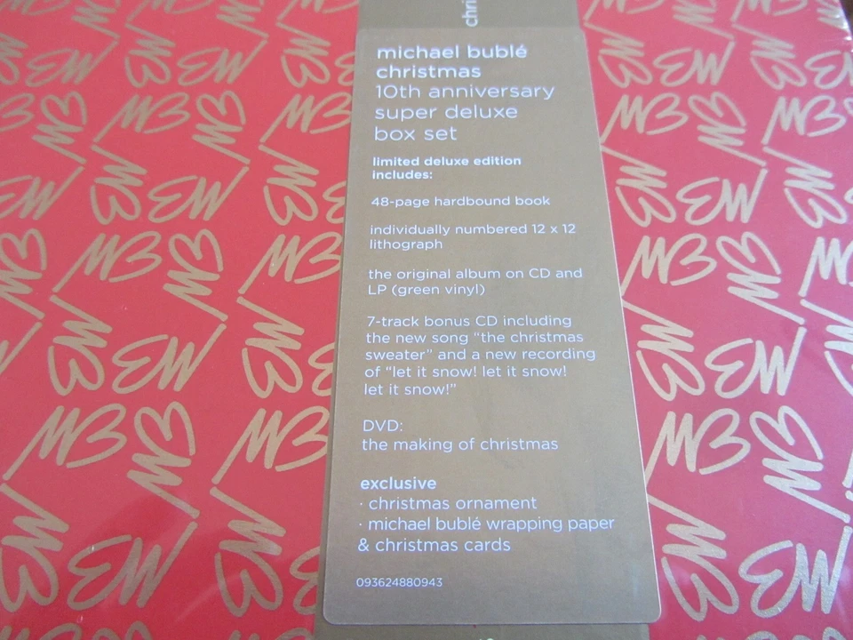 Michael Bublé CHRISTMAS : SUPER DELUXE BOX Set LP Green Vinyl CD DVD NEU OVP !!! - Bild 4 von 4