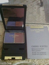 *Lancome Ombre Subtile duo eyeshadow  13 Ambre bleue  #8205 13 full size 