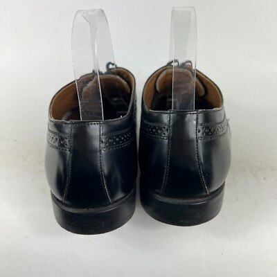 Stafford Dress Shoes Mens 9.5 Black Leather Classic Formal  display picture 1