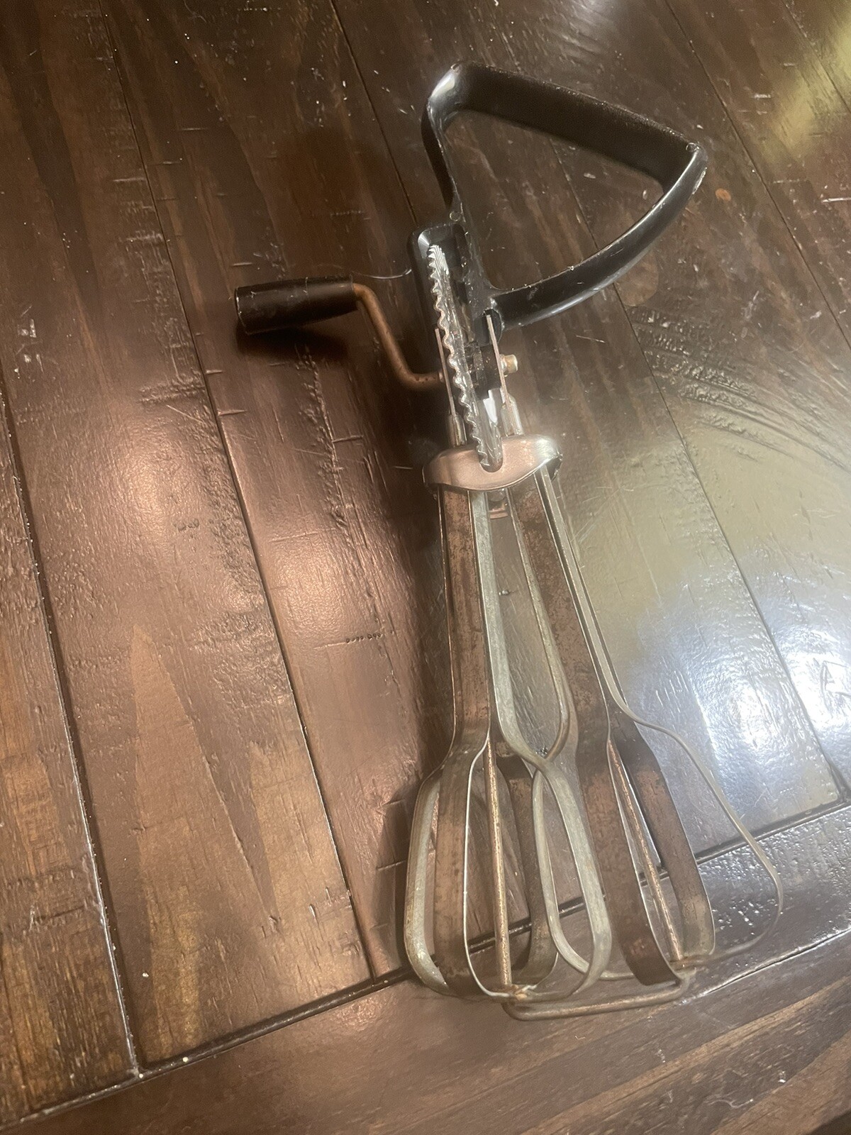 VTG Ekco Best Hand Held Mixer Beater MCM Made in USA Stainless Steel