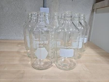 Lot 10 Wheaton Schott Duran Kimax-35 Glass 1000ml Media Storage Bottles (No Cap)