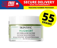 New SKINTIFIC Mugwort M4sk Anti Pores & 4cne Clay Mask 55g