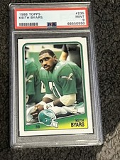 PSA 9 MINT FOOTBALL CARD 1988 TOPPS KEITH BYARS PHILADELPHIA EAGLES