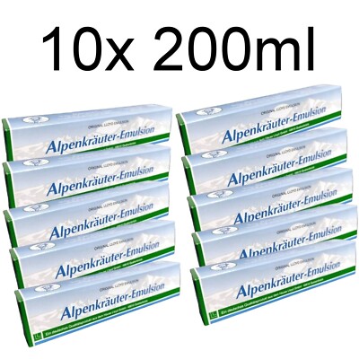 10 x Alpenkräuter-Emulsion 10x 200ml Tube