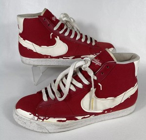 blazer high white red