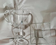 Crystal Golf Trophy Womans Lot Of 2