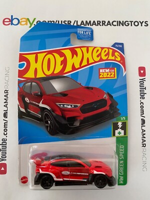 2022 Hot Wheels HW GREEN SPEED 1/5 Ford Mustang Mach-E 1400 73/250 RED