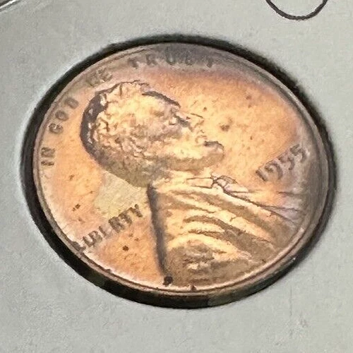 1955-P Lincoln Wheat Proof ~ Great Red Coin w/Light Color Tone ~ Sweet ~ Y30 - Image 4 of 4