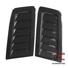 Universal Hood Air Vents, Pair of Front Bonnet Vents Hood Carbon fiber style