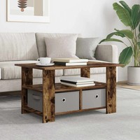 Couchtisch RäUchereiche 77 X 55 X 42 Cm Holzwerkstoff