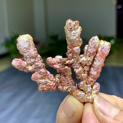 54G Rare!! iridescent Native Copper crystal mineral specimen