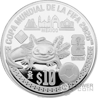 2026 Mexico Axolotl 1 Oz Silver Coin World Cup Inspired Collectible