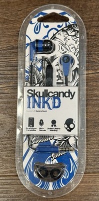 New Skullcandy,Ink'd 2 Earbud Headphones, Blue/Black, S21KDY-101