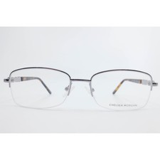 Chelsea Morgan CM 20248 Lilac Eyeglasses Frames Gunmetal Tortoise 52-17-140