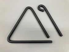 Vintage Triangle Dinner Bell w/ Striker 10'' Heavy Duty Rustic Barn