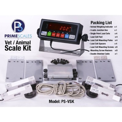 Livestock Scale Kit Cattle Hogs Sheep Goats Pigs Squeeze Chutes 20,000 lbs NEW
