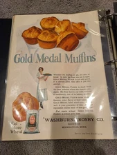 Vintage 1924 GOLD MEDAL Flour Muffins Baking Minneapolis MN 1920's Print Ad Mom