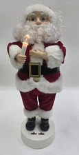 Vtg 1997 Telco Holiday Time 18" Animated Illuminated Figure With Music Santa