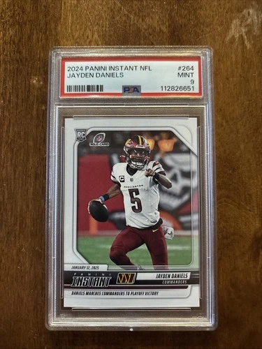 2024 Panini Instant Jayden Daniels RC 1 of 3853 PSA 9 Mint.  1st On Print!!!
