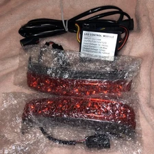 Motorcycle Saddlebag LED Turn Signal Light For Harley Road King