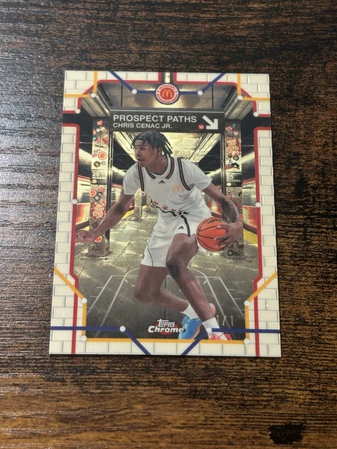 2025 Topps Chrome McDonald’s Chris Cenac Jr Prospect Paths Superfractor 1/1 RC