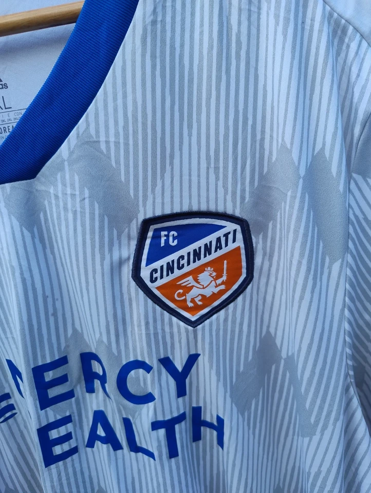 FC Cincinnati Authentic Away Football Shirt 2020-21 Mens 2XL MLS soccer Jersey - Image 4 of 4