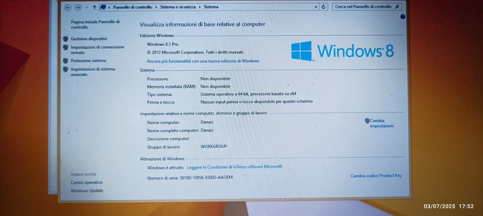 computer portatile usato o per ricambio - Immagine 4 di 4