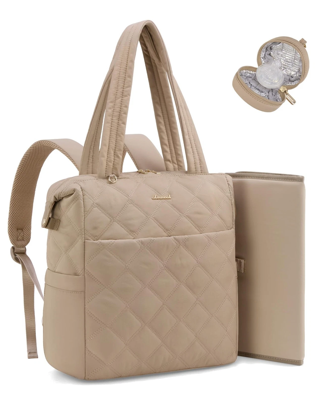 Diaper Bag Backpack,Diaper Bag Tote for Mom Dad with Changing Pad,Insulated P...