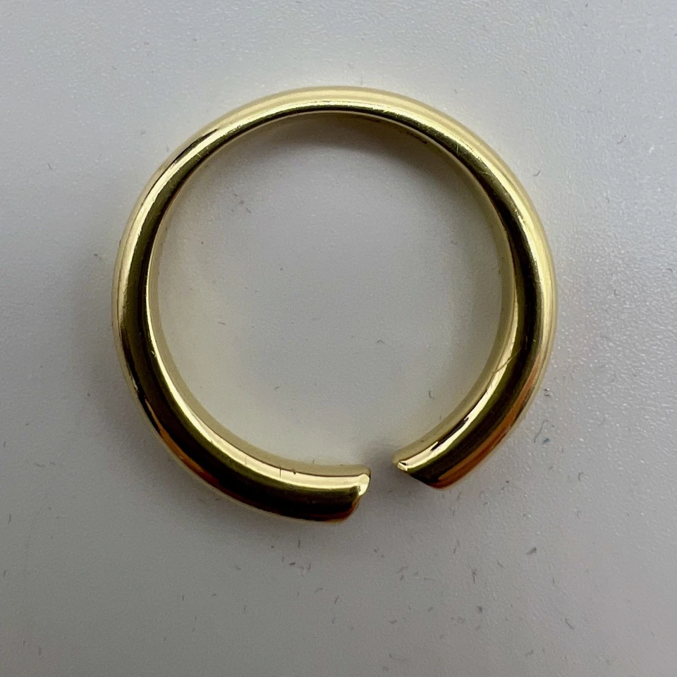 Außergewöhnlicher 14K Gelbgoldring mit zwei Brillanten à 0,05 ct. - Bild 2 von 4