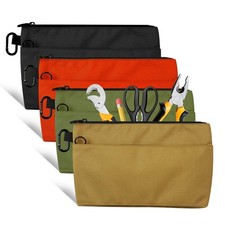 12 Inch Tool Pouches with Zipper, 4 Pack Portable Small Tool Organizer Bag wi...